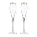Champagne Glasses with Gold Rim